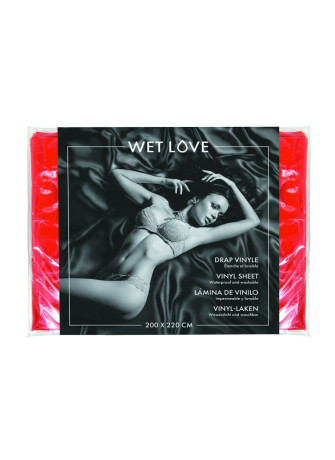 Drap vinyle rouge 200x220 cm - CC520180003004